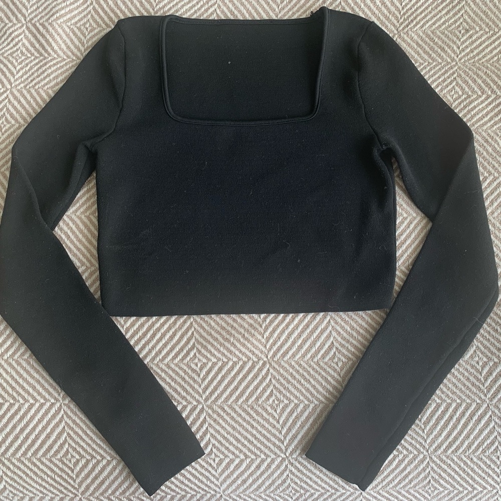Zara squareneck crop top
